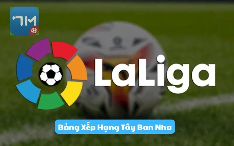 Bảng xếp hạng Tây Ban Nha - Thứ hạng bóng đá La Liga hôm nay